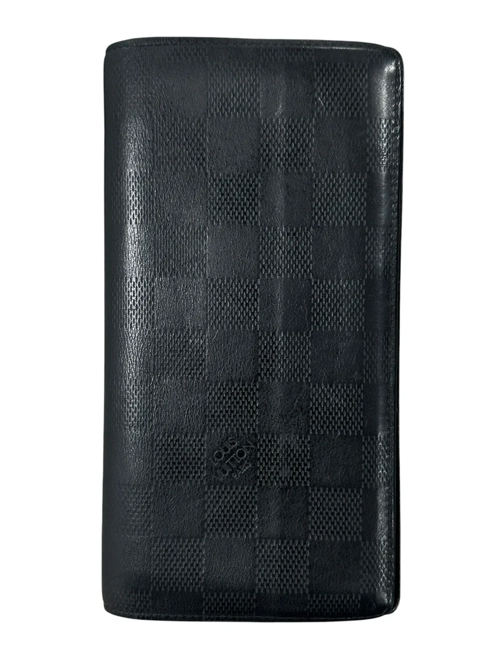 Louis Vuitton Black Damier Infini Leather Embossed Brazza Wallet